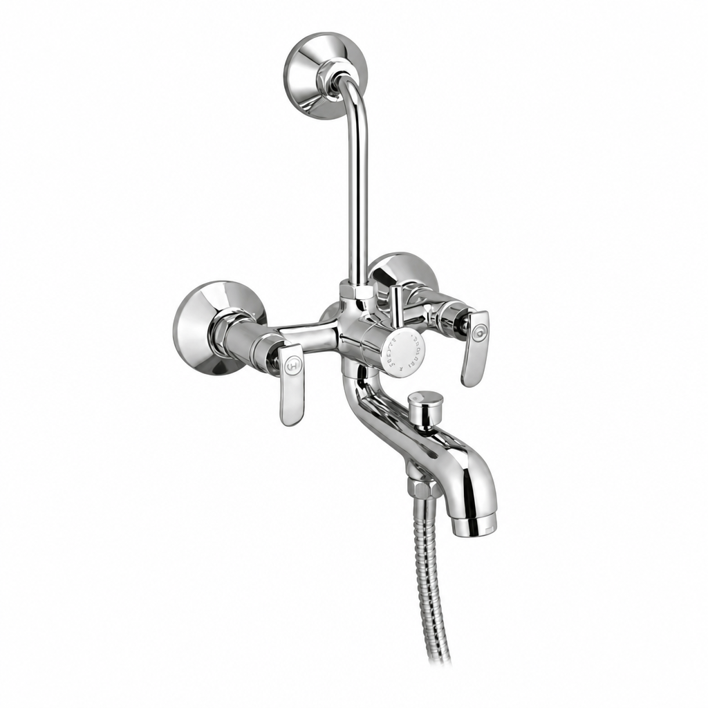 Wall Mixer 3 in 1 with L Bend — Waterman Aura Collection