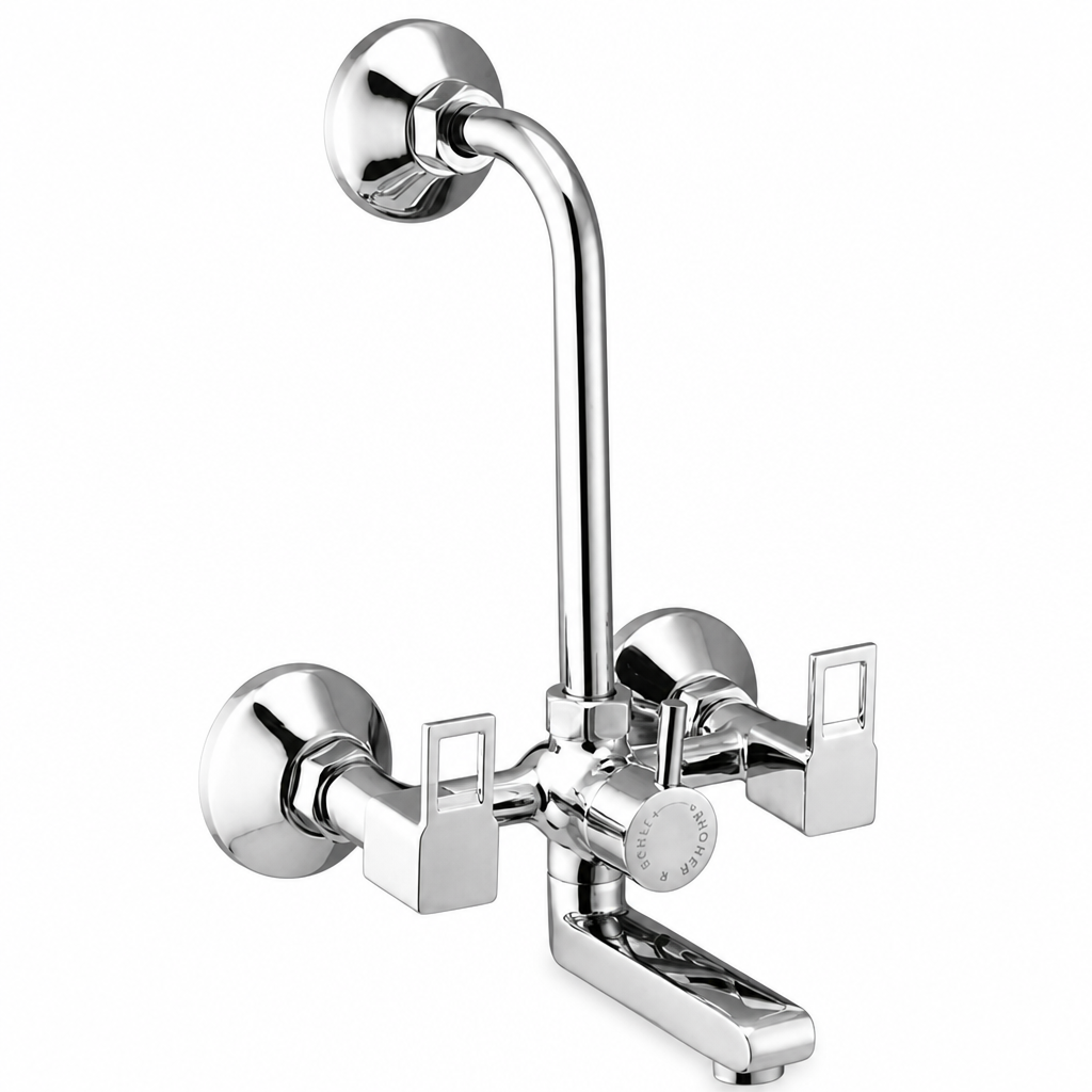 Wall Mixer 2 in 1 with L Bend — Waterman Cube Collection