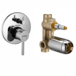 40mm High Flow Concealed Diverter Outer Trim Manual