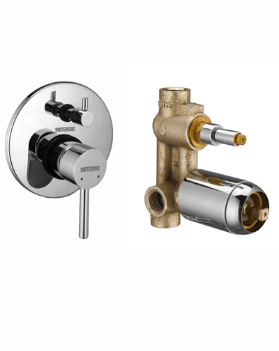 40mm High Flow Concealed Diverter Outer Trim Manual