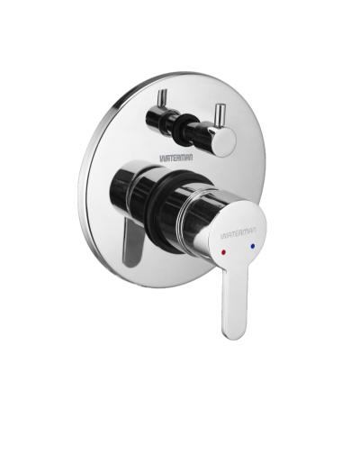 40mm High Flow Concealed Diverter Outer Trim Manual