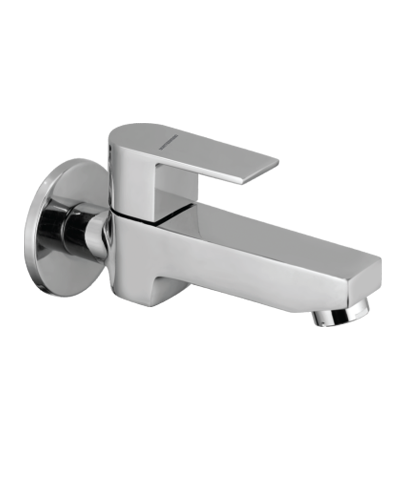 Long Body Bib Cock with Wall Flange